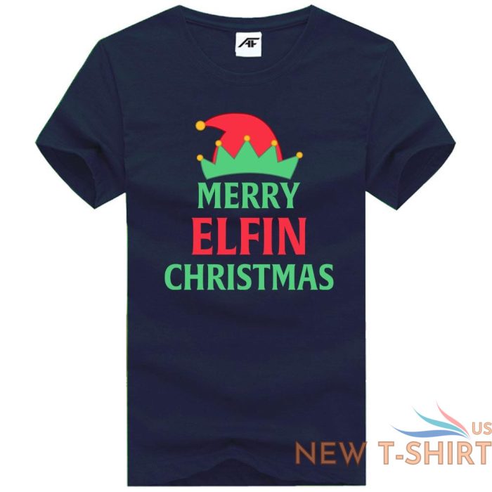 mens nana elf merry elfing christmas t shirt kids xmas party wear top tees 6.jpg