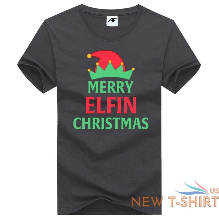 mens nana elf merry elfing christmas t shirt kids xmas party wear top tees 7.jpg