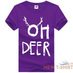 mens oh deer print christmas t shirt childrens xmas gift party wear top tees 3.jpg