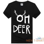 mens oh deer print christmas t shirt childrens xmas gift party wear top tees 6.jpg