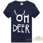 mens oh deer print christmas t shirt childrens xmas gift party wear top tees 9.jpg