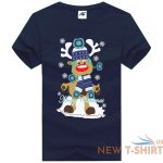 mens reindeer merry christmas printed t shirt boys crew neck novelty xmas top 5.jpg