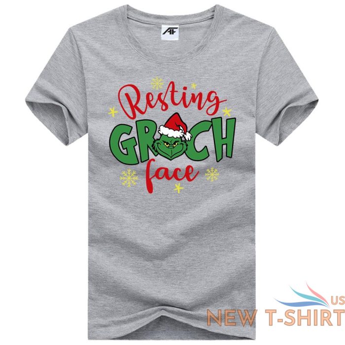 mens resting grinch face print christmas kids t shirt xmas festive top tees 4.jpg