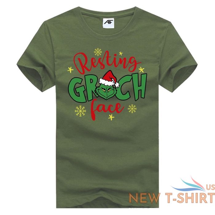 mens resting grinch face print christmas kids t shirt xmas festive top tees 7.jpg