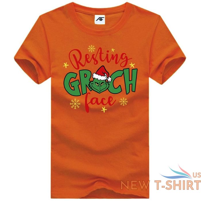 mens resting grinch face print christmas kids t shirt xmas festive top tees 8.jpg