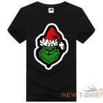 mens the grinch face print christmas t shirt kids xmas party wear shirt 1.jpg