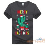 merry cact mas printed mens boys t shirt xmas novelty party wear top tees 2.jpg