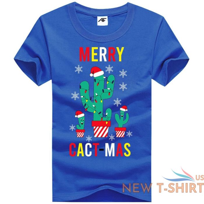 merry cact mas printed mens boys t shirt xmas novelty party wear top tees 7.jpg