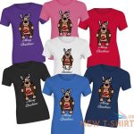 merry christmas sexy reindeer top printed tshirt womens short sleeve tee lot 0 1.jpg