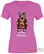 merry christmas sexy reindeer top printed tshirt womens short sleeve tee lot 1 1.jpg