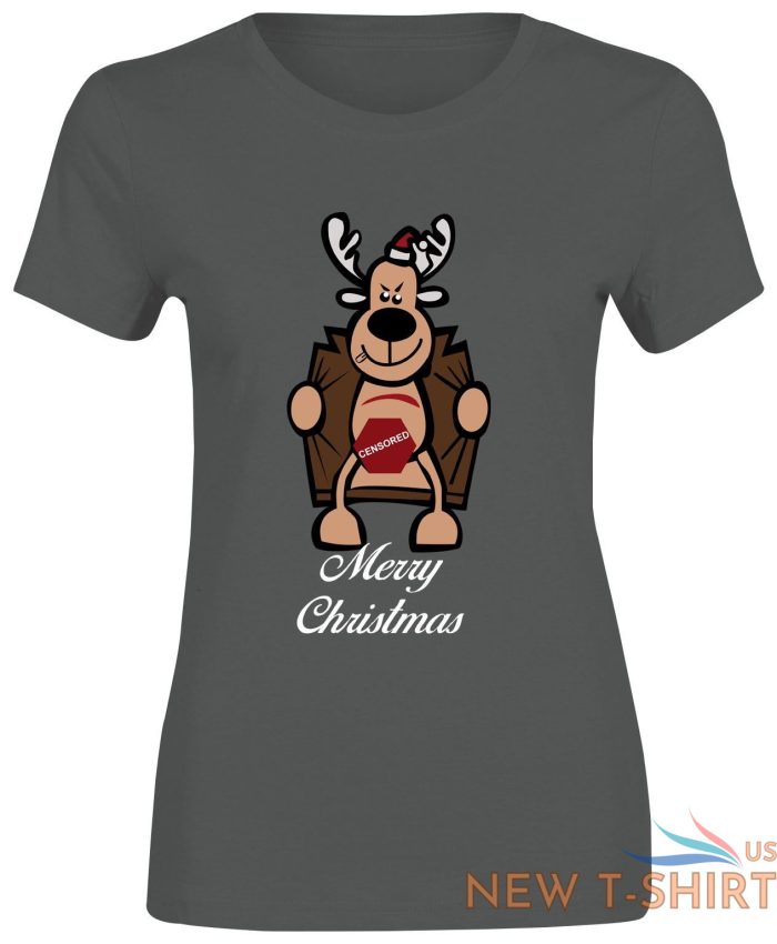 merry christmas sexy reindeer top printed tshirt womens short sleeve tee lot 3 1.jpg