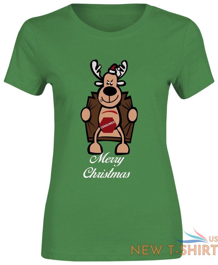 merry christmas sexy reindeer top printed tshirt womens tee short sleeve lot 5.jpg