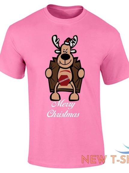 merry christmas sexy rudolf t shirt mens short sleeve top tee fancy dress lot 1.jpg