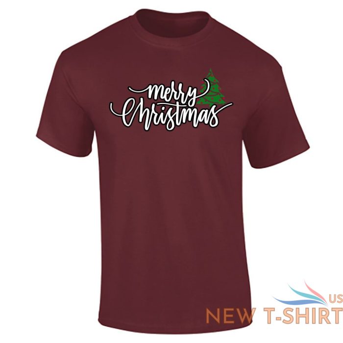 merry christmas tree print top mens boys party wear t shirt top tees 8.jpg