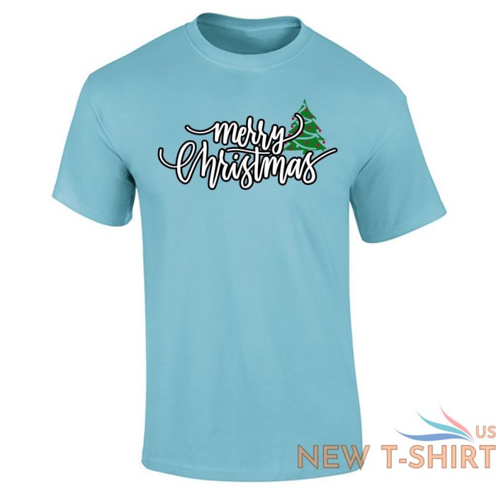 merry christmas tree print top mens boys party wear t shirt top tees 9.jpg
