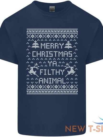 merry christmas ya filthy animal kids t shirt childrens 1.png