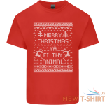 merry christmas ya filthy animal kids t shirt childrens 3.png