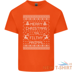 merry christmas ya filthy animal kids t shirt childrens 7.png