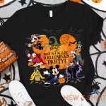 mickey and friends pumpkin not so scary halloween party tshirt women 0.png