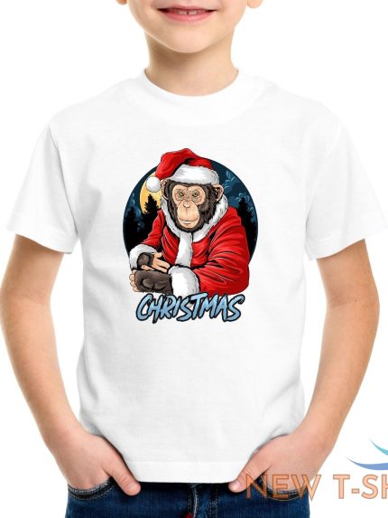 monkey santa christmas t shirt kids mens boys girls womens novelty xmas gift 1.jpg