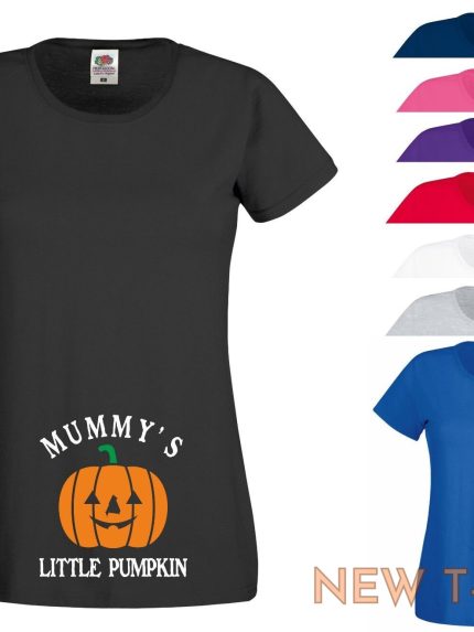 mummy s little pumpkin t shirt maternity funny joke halloween gift women tee top 0.jpg