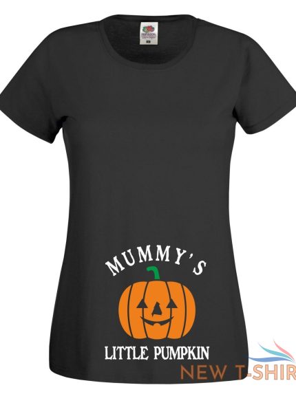 mummy s little pumpkin t shirt maternity funny joke halloween gift women tee top 1.jpg