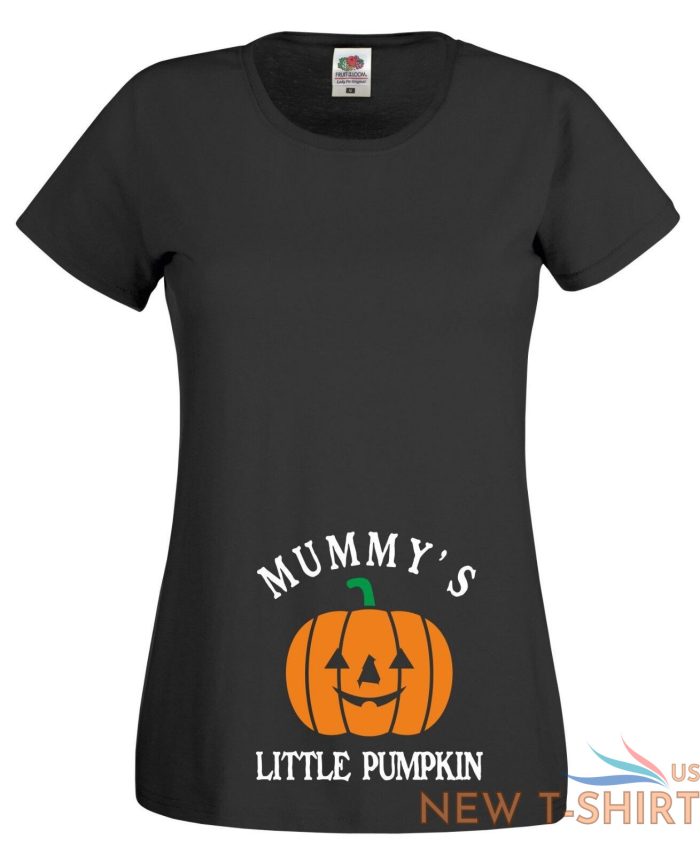 mummy s little pumpkin t shirt maternity funny joke halloween gift women tee top 1.jpg
