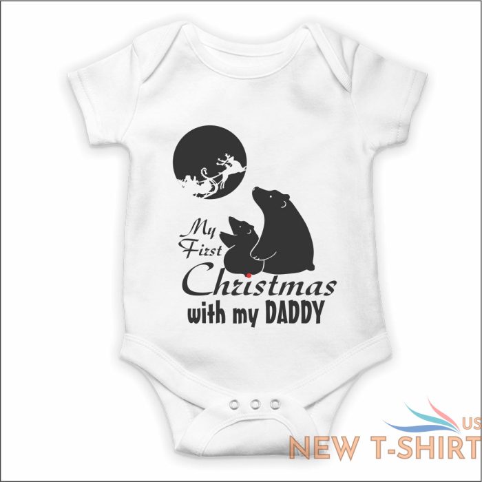 my first christmas with my daddy t shirt father son daughter custom name xmas t 6.jpg