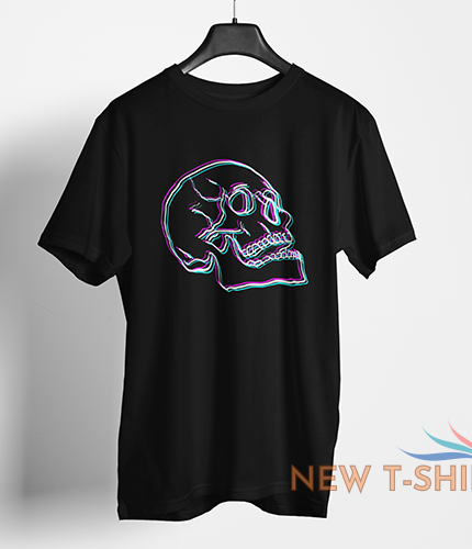 neon skull t shirt spooky tee halloween scary trick treat mens womens unisex top 0 1.png