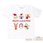new kids christmas xmas t shirt tee tops 100 cotton boys girls gift red white 2.jpg