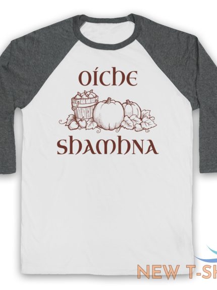 oiche shamhna samhain night gaelic halloween night unisex 3 4 baseball tee 0.jpg