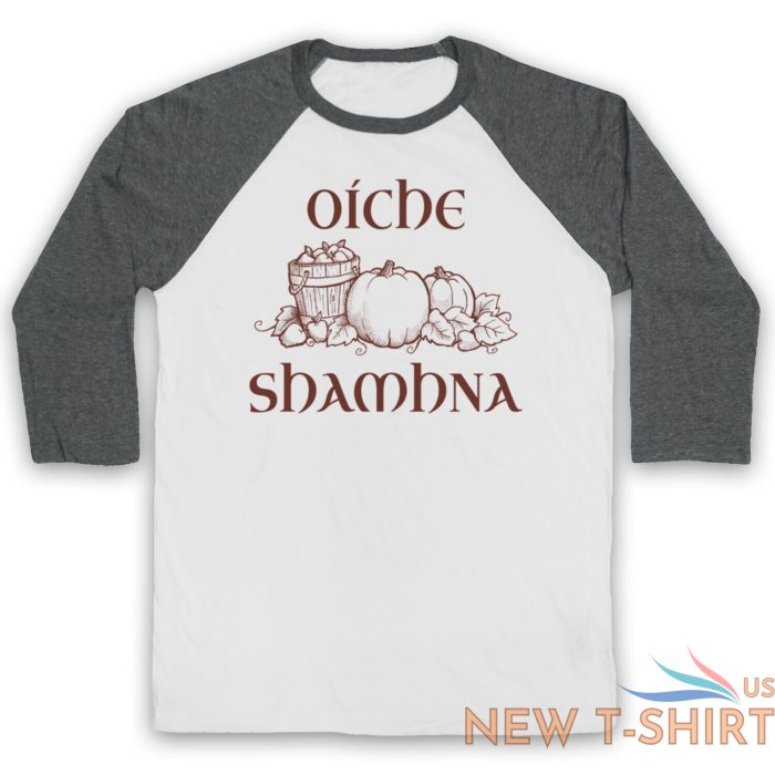 oiche shamhna samhain night gaelic halloween night unisex 3 4 baseball tee 0.jpg