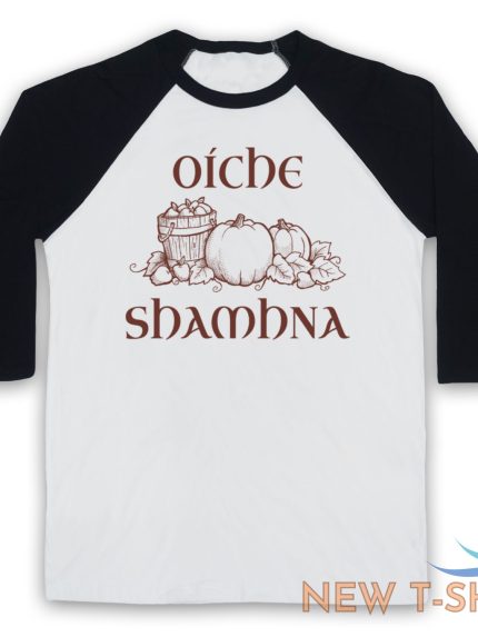 oiche shamhna samhain night gaelic halloween night unisex 3 4 baseball tee 1.jpg