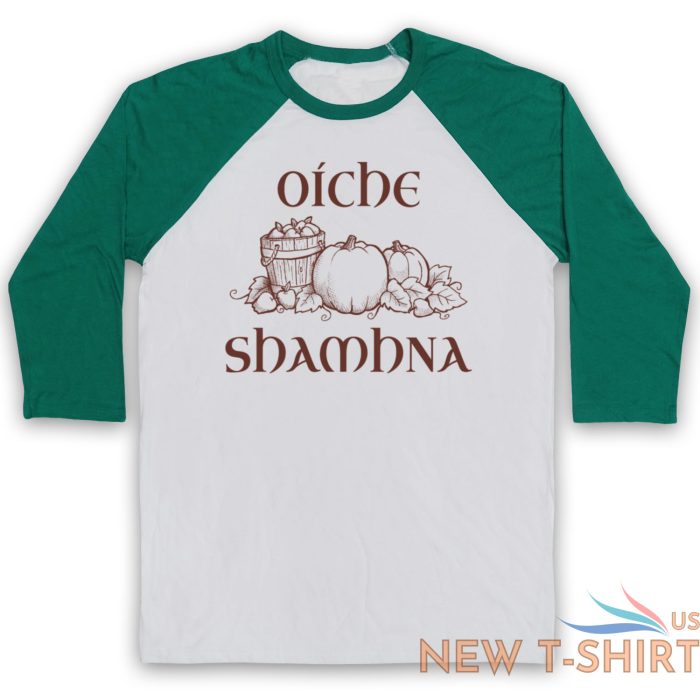 oiche shamhna samhain night gaelic halloween night unisex 3 4 baseball tee 5.jpg