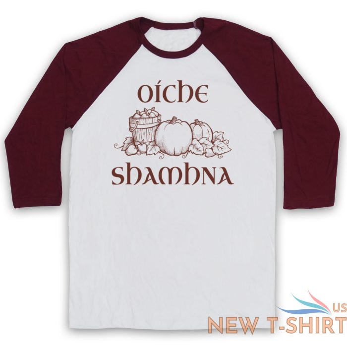 oiche shamhna samhain night gaelic halloween night unisex 3 4 baseball tee 6.jpg