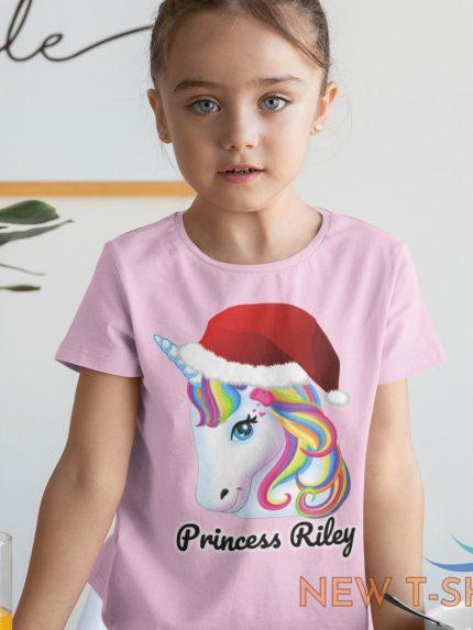 personalised kids little girls t shirt printed name cute unicorn kitty mermaid 0 1.jpg