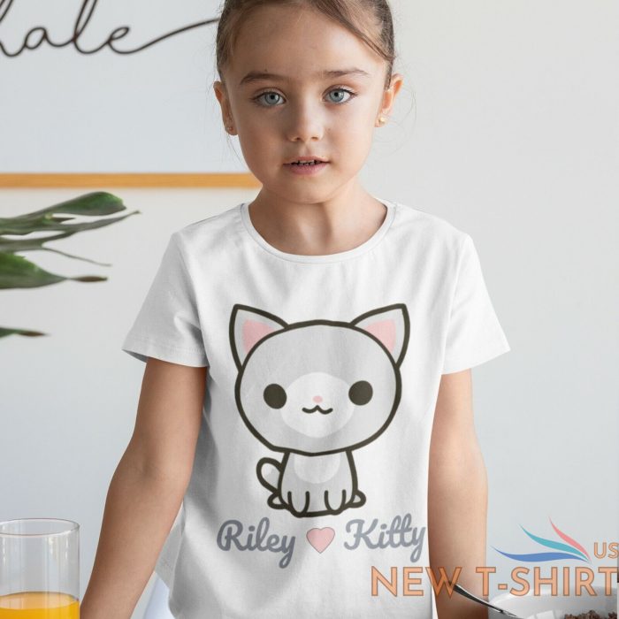 personalised kids little girls t shirt printed name cute unicorn kitty mermaid 4 1.jpg