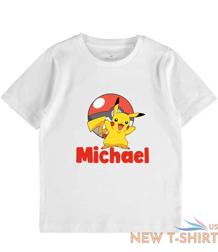 pikachu pokemon personalised tshirt top tee kids boys girls clothes christmas 0.png