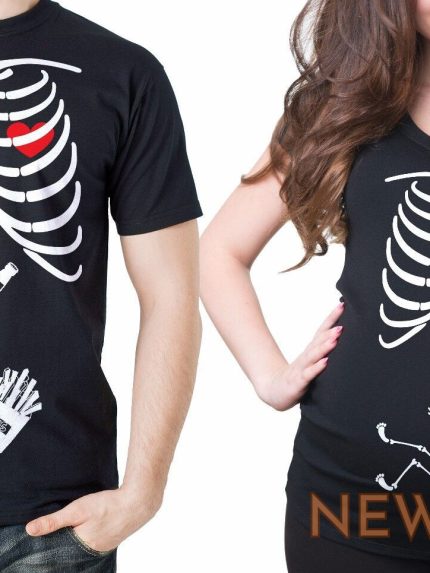 pregnancy funny x ray couple t shirts skeleton boy couples halloween costume 1.jpg