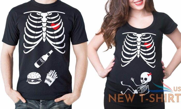 pregnancy funny x ray skeleton baby girl funny halloween couples costume tshirts 0.jpg