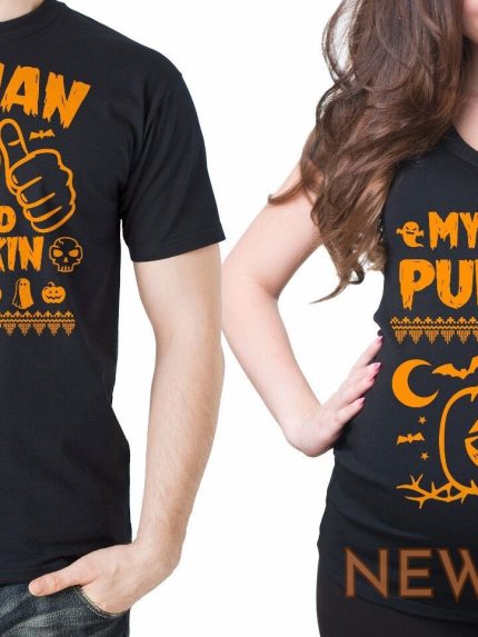 pregnancy halloween maternity couple shirts matching halloween pumpkin costumes 0.jpg