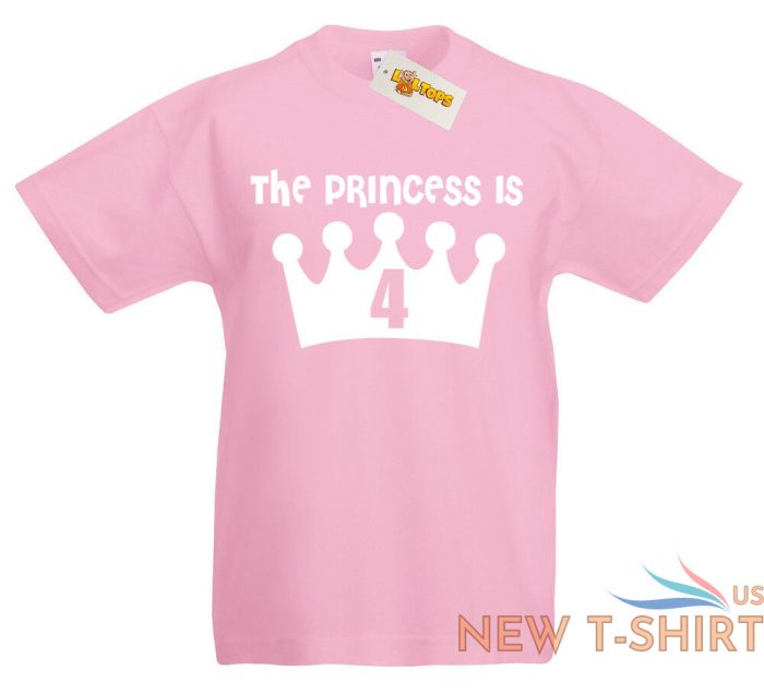 princess is 4 new t shirt 4th birthday gifts xmas presents for 4 year old girls 0.jpg