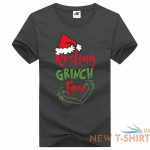 resting grinch face print womens christmas t shirt girls short sleeve xmas shirt 2.jpg