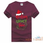 resting grinch face print womens christmas t shirt girls short sleeve xmas shirt 5.jpg