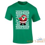 santa dabbing christmas print mens boys short sleeve gym wear cotton tee lot 4.jpg