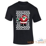 santa dabbing christmas print mens boys short sleeve gym wear cotton tee lot 5.jpg