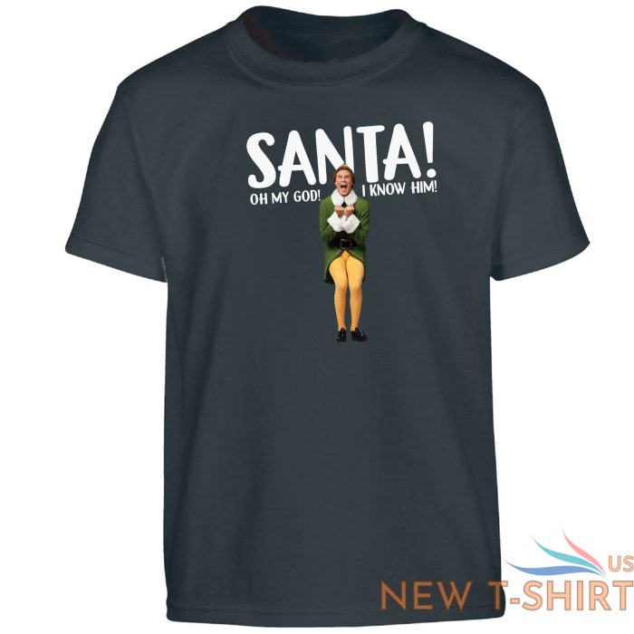 santa oh my god i know him kids t shirt christmas gift novelty xmas unisex tops 4.jpg