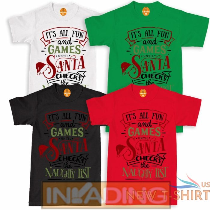 santas naughty list womens kids t shirt tee xmas funny present gift birthday 0.jpg