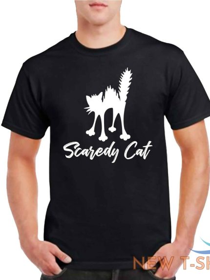scaredy cat tshirt men s t shirt cat s witch puss halloween feline cat toys pets 0.jpg