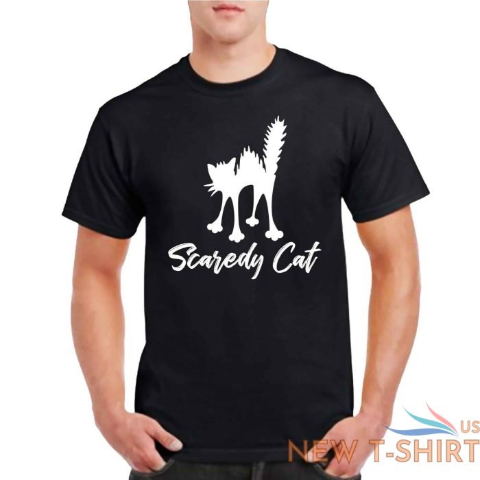 scaredy cat tshirt men s t shirt cat s witch puss halloween feline cat toys pets 0.jpg